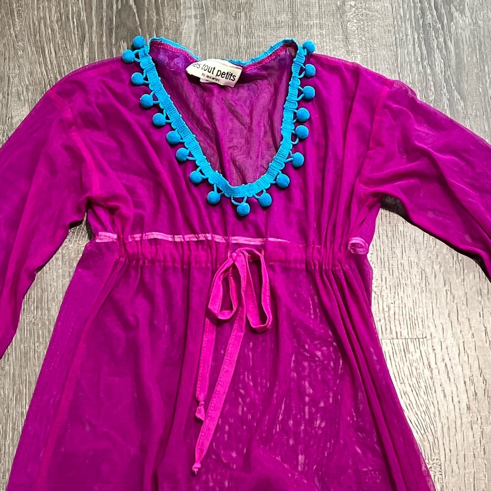 LES TOUT PETITS**Purple Coverup**Size 14 $118